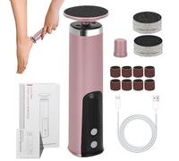 Electric Callus Remover for Feet - Foot Callus Remover Electric | 2 in 1 Pedicure Dead Skin Scrubber | Electric Foot File Callus Remover with Sandpaper Discs and Grinding Heads for Women Men