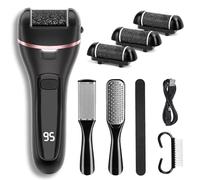 Electric Callus Remover for Feet with 3 Roller Heads 2 Speed Rechargeable Waterproof Foot File Perfect for Dead Hard Cracked Dry Skin