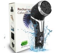 Electric Callus Remover for Feet (with Dander Vacuum), Portable Pedicure Kit Foot File Callus Remover, Rechargeable Waterproof Foot File for Foot Care Deadskin Remover with 3Head&LCD Display