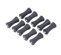 Electric Callus Remover Replacement Heads 10pcs Black Sturdy Washable Refill Heads for Pedi Foot File Grinder Efficient Dead Skin Removal at Home Salon
