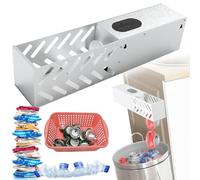 Electric Can Crusher Automatic One-Step Recycler for 12oz 16oz Cans & Plastic Bottles Stainless Steel Crusher for Soda Beer Aluminum Cans