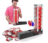 Electric Can Crusher Compresses 8 Soda & Beer Cans for Recycling,Black