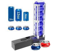 Electric Can Crusher for recycling, Automatic Countertop Can Crushers with Stand, 12oz 16oz Can fill 8 cans at a time