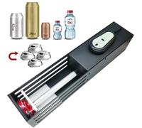Electric Can Crusher for Recycling, Automatic Free Standing for 160~500ml Cans & 250~350ml Plastic Water Bottles, Metal Casing, Fast Operation