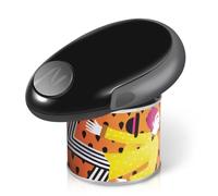 Electric Can Opener, Black, Automatic Hands-Free Operation, One-Touch Start, Fast Hygienic Design, Safe No Sharp Edges