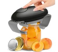 Electric Can Opener,Geichan One Touch Switch Electric Jar Opener,Saves Time and Effort Automatic Electric Bottle Opener for Eliminate Hands and Injured Hand,Seniors, Arthritic, Chef (Black)