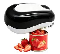 Electric Can Opener One Touch Button Automatic 360° Electric Tin Opener | Auto stop 360° rotation, no sharp lid edges, easy grip for arthritis seniors, fits all cans, exclude 4*AA batteries