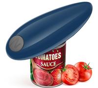 Electric Can Opener, One Touch Button Automatic Can Opener No Sharp Edges and Without Hurting Hands, Electric Tin Openers for Arthritic Hands and Can Be Easily Opened for Kitchen(Blue)