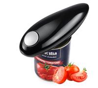 Electric Can Opener, One Touch Button Automatic Can Opener Smooth Edge Without Hurting Hands Automatic Push Button Electric Tin Openers for Seniors, Arthritis Safe to Use Kitchen Gadgets Easily Opened