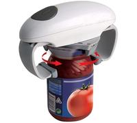 Electric Can Opener, One-Touch Kitchen Tin Opener with Auto Stop Function and Handsfree Design, Smooth and Regular Edge Cutting for Effortless Operation