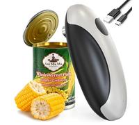 Electric Can Opener One Touch Rechargeable Can Openers with Smooth Edges for kitchen Hand-free Automatic Can Opener for Almost Any Size Can, Ideal Kitchen Gadget for Seniors,Children and Arthritic