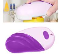 Electric Can Opener, One-utton Start Electric Tin Opener Suitable for All Canned Food, with Batteries and Bottle Opener, Suitable for Housewives, Elderly People with Arthritis (Purple)