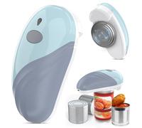 Electric Can Opener, Rechargeable and USB Cable Automatic Can Opener with One-Touch Operation,Safe for All Can Sizes Kitchen Gadget Can Openers for Seniors, Arthritis and Mum (Blue)