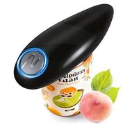 Electric Can Opener Tin Opener Hand Free Automatic Can Openers 360° One Button for Arthritis Hands Can Openers with One Touch Switch, Old Man Kitchen Best Choice-Powerful, Safe and Easy Use Black