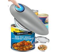 Electric Can Opener, Tin Opener Hand Free, Can Openers 360° One Button Automatically Open Any Size Cans, Safe and Reliable, Kitchen Best Choice-Powerful, Safe & Easy for Cooks and Housewives