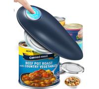 Electric Can Opener, Tin Opener Hand Free, Can Openers 360° One Button Automatically Open Any Size Cans, Safe and Reliable, Kitchen Best Choice-Powerful, Safe & Easy for Cooks and Housewives