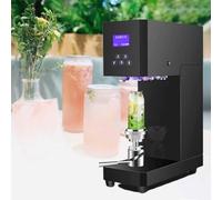 Electric Can Sealer, Semi-Automatic Glass Bottle Sealer, Commercial Drink Sealing Machine with Intelligent Panel and Height Adjustable Capping for Milk Tea, Coffee, and PET Cans