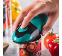 Cooks Professional Electric Can Opener | Automatic Cordless Tin Opener for Arthritic & Arthritis Hands | Hands Free Operation Can Openers | One Touch Design (Teal & Black)