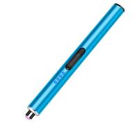 Electric Candle Lighter USB C Rechargeable Long Reach Arc Plasma Lighter for BBQ, Candles, Camping (Blue)