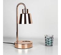 Electric Candle Warmer Lamp, Modern Office Wax Melter, Candle Melting Light for Scented Candles with 2 Bulbs for Bedroom, Elegant Decor (Gold/220V)