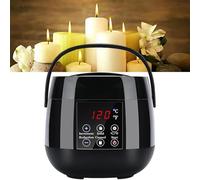 Electric Candle Wax Melting Pot, DIY Candle Making Kit with LED Display, 100W Fast Heating, Maximum Temperature 120℃, for Bulk Production Candle Business or Home Use(Black)