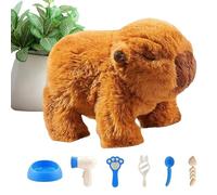 Electric Capybara Doll - Interactive Animal Dolls in Plush Capybara | Plush Toy Relaxing Walking Electric Jumping for Living Room Dorm Room Apartment V