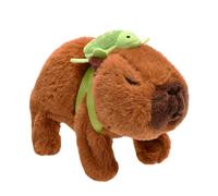 Electric Capybara Plush Toy Walking Animal - Heavy Duty Soft Interactive Companion Description, Turtle Backpack Protector | Funny Stuffed Toy Cover for Children 3+ Years Educational Play Birthday