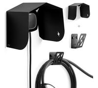 Electric Car Charger Cover, Roof, Protector, Awning, Accessory, Tent, Protection Kit, Shelter, Awning, Structure, Shed, Stand (Black Roof + EV Cable Holder)