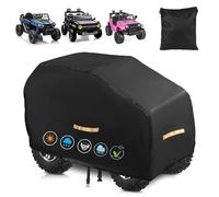 Electric Car Cover Kids Waterproof All Weather，Upgraded Large Toy Car Covers，Heavy Duty Outdoor Toy Cover with Nano Coating,Windproof Buckle and 3 Reflective Strips,Universal Kids' Ride-on Accessories