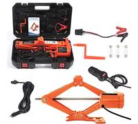 Electric Car Floor Jack 5 Ton All-in-one Automatic 12V Scissor Lift Jack Set for SUV w/Remote Tire Change Repair Emergency Tool Kits Floor Jack for Vehicle Wheel Change (5T)