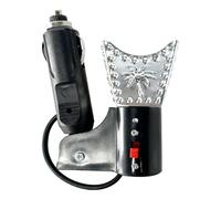 Electric Car Incense Burner, Original Car Air Freshener Diffuser with Plug-in Design, Iron Metal Aroma Diffuser for Vehicle, Compact USB Car Fragrance Dispenser with Modern Style, Silver