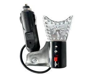 Electric Car Incense Burner, Original Car Air Freshener Diffuser with Plug-in Design, Iron Metal Aroma Diffuser for Vehicle, Compact USB Car Fragrance Dispenser with Modern Style, Silver