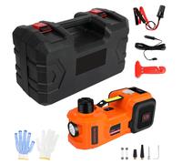 Electric Car Jack 5 Ton/11023 LBS Hydraulic Jack Lift with Built-in Inflatable Pump and LED Light for SUV MPV Sedan Truck Change Tires Garage Repair