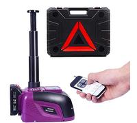 Electric Car Jack Hydraulic Cordless Remote Control 5 Ton 12V Small Portable Cordless Floor Jack Lift for SUV Sedan Vehicle MPV Car Change Tire Emergency Repair Tyre Purple