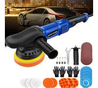 Electric Car Polisher, 920W Dual Action Car Polisher, 6 Variable Speeds 2800-5800RPM, Detachable Handle, 120mm Base Random Orbital Buffer Polisher for Car Sanding, Polishing and Waxing