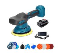 Electric Car Polisher High Efficient Cordless Auto Waxing Polishing Machine Multifunctional Eccentric Sander - Adjustable Speed(1PC 2000mAh Battery)