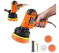 Electric Car Polishers and Buffers, 1700W Rotary Orbital Car Polisher Buffer Waxing Machine with Side Handles, Buffing Pads, Lightweight Dual Action Car Polisher for DIY Sanding, Polishing, Sealing