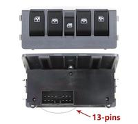 Electric Car Window Lift Switch For Chevy For Sail 2010-2014 9005041 9005042 9005043 Control Lifter Button Electric Power Regulator Lifter Button(Black3)