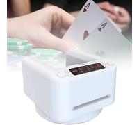 Electric Card Shuffler and Dealing Robot, 360° Rotating Automatic Poker Machine for 2-8 Players, Ideal for UNO, Blackjack, Texas Hold'em