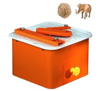 Electric Cardboard Cutter for Kids, 45W Chomp Saw, Precision Cutting Machine, Adjustable 0-4mm Cutter, STEM Engineering Toy for 3D Models & School Projects