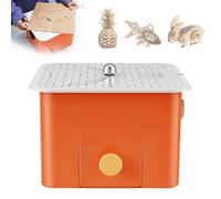 Electric Cardboard Cutting Tool 45W with Circle Cutting Aid, Desktop DIY Craft Machine for 3D Models School Projects, 4mm Max Thickness with Scrap Collection