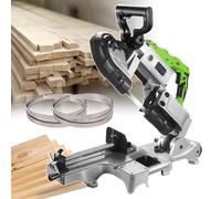 Electric Carpentry Saw, Desktop Metal Cutting Machine, Multi-Material Cutting, No Sparks, LED Light, 12 cm Max Cutting Width, Ideal for Steel and More