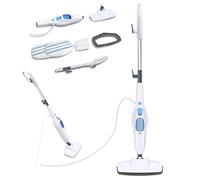 Electric Carpet Cleaner Machines with 400ML Water Tank 1500W Detachable Handheld Steam Cleaners for The Home Multi Purpose Floor Cleaner Machine, 28g/min Steam Volume, 4.5M Corded, Blue/White