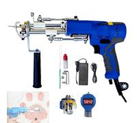 Electric Carpet Weaving Gun, Tufting Beginner Starter Kit with Digital Speed Display, 360 Degree Adjustable Handle with Rubber Coating, for Cut Pile Loop Carpet