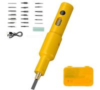 Electric Carving Chisel Set, Portable Handheld Rechargeable Wood Cutter with 20 Replaceable Blades for Woodworking, DIY, and Plaster Sculpture Projects