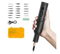 Electric Carving Knife Set, 40W Handheld Wood Carving Machine with 20 Replaceable Blades, Rechargeable Engraving Tool for Woodworking and DIY Plaster Sculpture