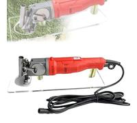 Electric Carving Scissor, V-Type Double Blade Tufting Trimmer, with Clear Pressure Base Plate, 90 Degree V Groove Cutter, Adjustable Speed 1500rpm Motor, Electric Carpet Sculpting Tool