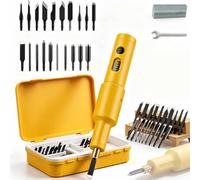 Electric Carving Tool Set, Cordless Engraving Kit with 10 Interchangeable Bits