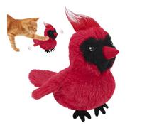 Electric Cat Bird Toy - 16cm Plush Flapping Wings USB Rechargeable Moving Pet Entertainment Device, Interactive Motion Simulation For Indoor Cats Dogs Puppies Rabbits Boredom Relief Play