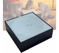 Electric Cat Teaser, Automatic Water Drop Cat Teaser Toy, 600ml Charging Tabletop Water Feature,for Home Decor & Stress Relief (black)